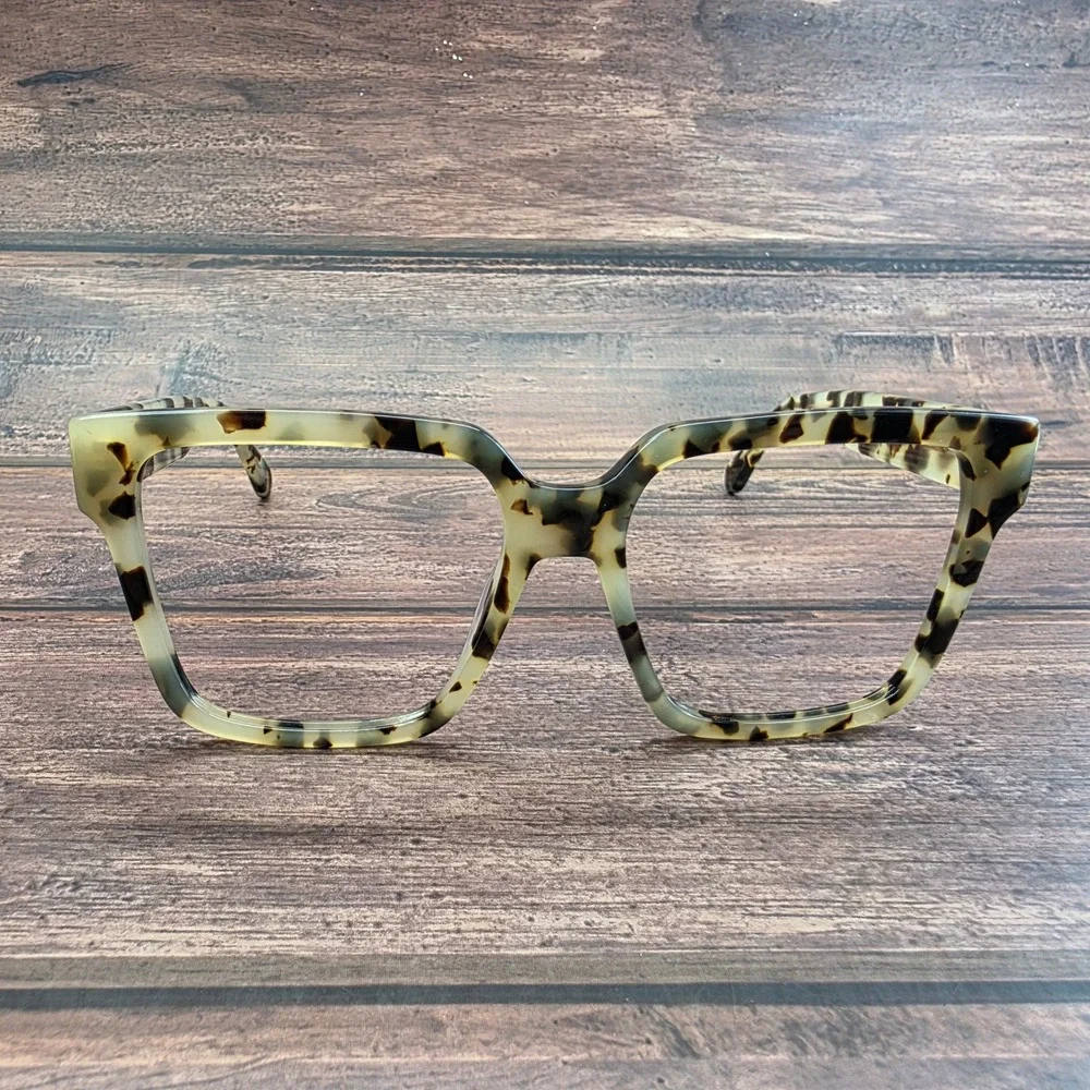 Firmoo Birthstone JudY163T C3 Tortoiseshell Square Eyeglass Frames 56-17-145